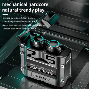 M25 Bluetooth 5.3 Wireless Earbuds – Hifi Sound, Led Battery Display, 40 Hours Backup, Noise Cancelling, Touch Control, Waterproof