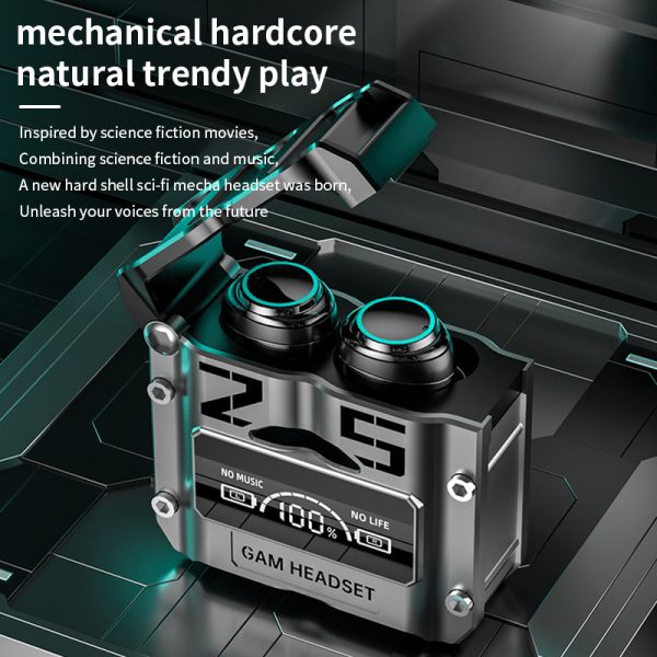 M25 Bluetooth 5.3 Wireless Earbuds – Hifi Sound, Led Battery Display, 40 Hours Backup, Noise Cancelling, Touch Control, Waterproof