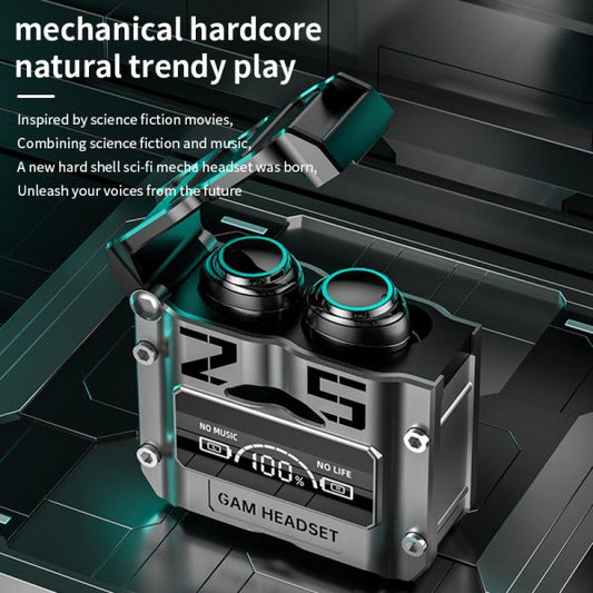 M25 Bluetooth 5.3 Wireless Earbuds – Hifi Sound, Led Battery Display, 40 Hours Backup, Noise Cancelling, Touch Control, Waterproof